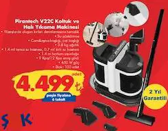 Pirantech V22C Koltuk ve Halı Yıkama Makinesi