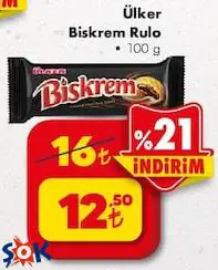 Ülker Biskrem Rulo 100 g