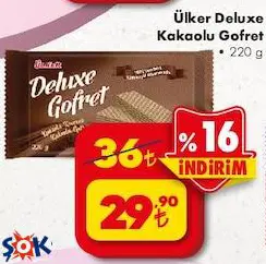 Ülker Deluxe Kakaolu Gofret 220 g