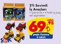 Gokidy Oyuncak Sevimli İş Araçları 2'li