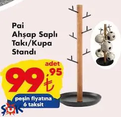 Pai Ahşap Saplı Takı/Kupa Standı