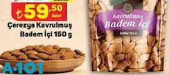 Çerezya Kavrulmuş Badem İçi 150 G