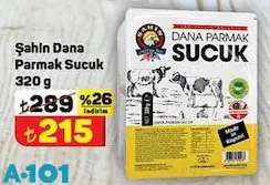 Şahin Dana Parmak Sucuk 320 G