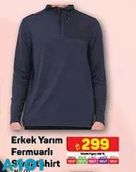 Erkek Yarım Fermuarlı Sweatshirt