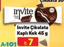 Invite Çikolata Kaplı Kek 45 G