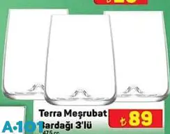 Lav Terra Meşrubat Bardağı 475 Cc 3'Lü