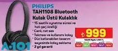 Philips TAH1108 Buluetooth Kulak Üstü Kulaklık