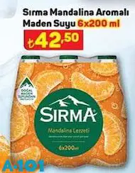 Sırma Mandalina Aromalı Maden Suyu 6X200 Ml