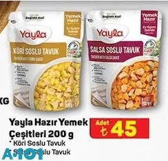 Yayla Hazır Yemek Çeşitleri 200 G