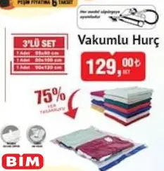 Vakumlu Hurç 3'Lü Set