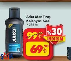 Arko Men Tıraş Kolonyası Cool 255 Ml