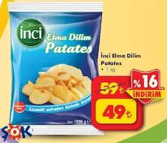 İnci Elma Dilim Patates 1 Kg