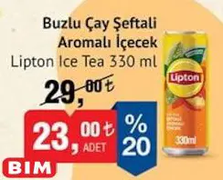 Lipton Ice Tea Buzlu Çay Şeftali Aromalı İçecek 330 Ml