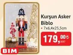 Biblo Kurşun Asker 7x6,4x25,5 cm