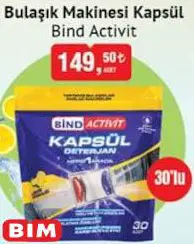 Bind Activit Bulaşık Makinesi Kapsül 30'lu