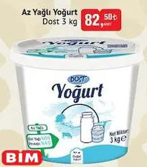 Dost Az Yağlı Yoğurt 3 kg