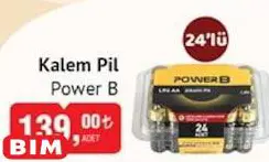 Power B Kalem Pil  24'lü