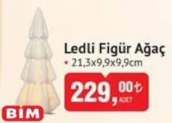 Ledli Figür Ağaç 21,3x9,9x9,9 cm