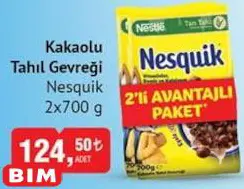 Nesquik Kakaolu Tahıl Gevreği 2x700 g