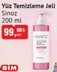 Sinoz Yüz Temizleme Jeli 200 ml