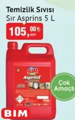 Sır Asprins Temizlik Sıvısı 5 L