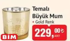 Temalı Büyük Mum