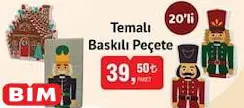 Temalı Baskılı Peçete 20'li