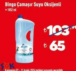 Bingo Çamaşır Suyu Oksijenli 1852 ml