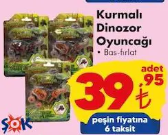 Oyuncak Kurmalı Dinazor Oyuncağı