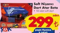 Oyuncak Soft Nişancı Dart Atar Beta