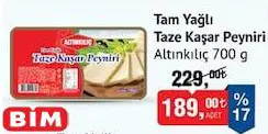 Altınkılıç Tam Yağlı Taze Kaşar Peyniri 700 G