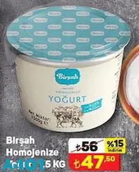 Birşah Homojenize Yoğurt 1,5 kg