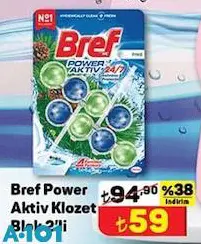 Bref Power Aktiv Klozet Blok 2'li