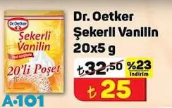 Dr. Oetker Şekerli Vanilin 20x5 g