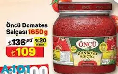 Öncü Domates Salçası 1650 g