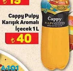 Cappy Pulpy Karışık Aromalı İçecek 1 L