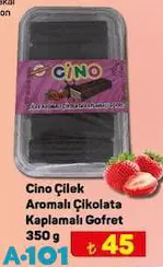 Cino Çilek Aromalı Çikolata Kaplamalı Gofret 350 G