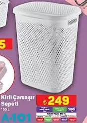 Kirli Çamaşır Sepeti 55 L