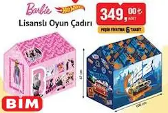 Barbie/Hot Wheels Lisanslı Oyun Çadırı