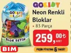 Gokidy Neon Renkli Bloklar 83 Parça