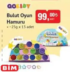 Gokidy Bulut Oyun Hamuru 25 g x13 Adet