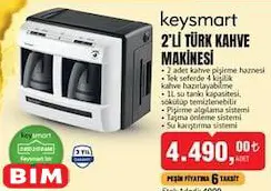 Keysmart 2'li Türk Kahve Makinesi