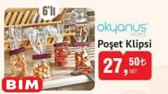 Okyanus Home Poşet Klipsi 6'lı