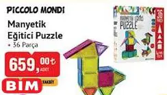 Piccolo Mondi Manyetik Eğitici Puzzle 36 Parça