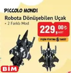 Piccolo Mondi Robota Dönüşebilen Uçak Oyuncak