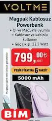 Voltme Magpak Kablosuz Powerbank 5000 mAh