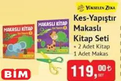 Yükselen Zeka Kes-Yapıştır Makaslı Kitap Seti