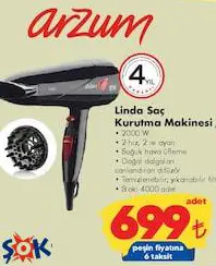 Arzum Linda Saç Kurutma Makinesi 2000 W