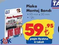 Boss Tape Plaka Montaj Bandı 95x30 mm