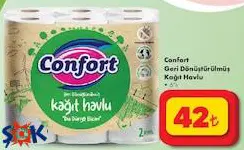 Confort Geri Dönüştürülmüş Tuvalet Kağıdı 6'lı